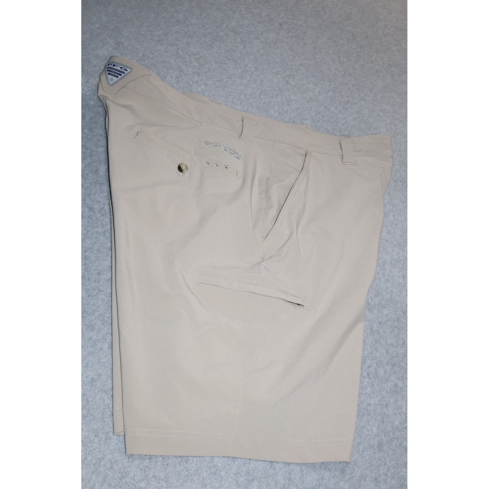 Columbia PFG Shorts Mens 38 Tan Performance Fishing Gear FM4602 10" Inseam